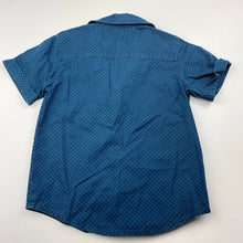 Load image into Gallery viewer, Boys Ted Baker, blue cotton short sleeve shirt, GUC, size 3,  