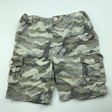 Load image into Gallery viewer, Boys Dymples, camo print cotton cargo shorts, adjustable, FUC, size 2,  