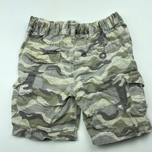 Load image into Gallery viewer, Boys Dymples, camo print cotton cargo shorts, adjustable, FUC, size 2,  