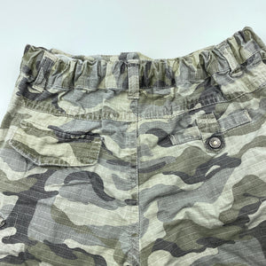 Boys Dymples, camo print cotton cargo shorts, adjustable, FUC, size 2,  