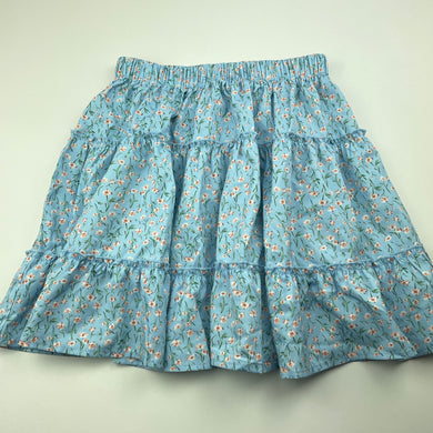 Girls SHEIN, lightweight floral skirt, elasticated, L: 38cm, EUC, size 11-12,  