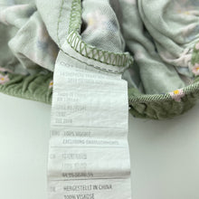 Load image into Gallery viewer, Girls Cotton On, khaki foral skirt, elasticated, purple marks on back, FUC, size 3-4,  