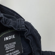 Load image into Gallery viewer, Boys Indie, navy stretch cotton shorts, adjustable, GUC, size 12,  