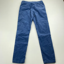 Load image into Gallery viewer, Girls eligo, blue stretch corduroy pants, adjustable, Inside leg: 48cm, EUC, size 5-6,  