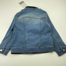 Load image into Gallery viewer, Girls Lily &amp; Dan, embroidered stretch denim jacket, NEW, size 4,  