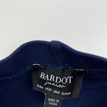 Load image into Gallery viewer, Girls Bardot Junior, navy stretchy pants, elasticated, Inside leg: 40.5cm, GUC, size 4,  