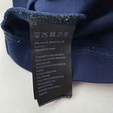 Load image into Gallery viewer, Girls Bardot Junior, navy stretchy pants, elasticated, Inside leg: 40.5cm, GUC, size 4,  