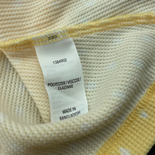 Load image into Gallery viewer, Girls KID, yellow &amp; white waffle casual dress, FUC, size 2, L: 55cm