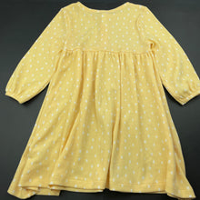 Load image into Gallery viewer, Girls KID, yellow &amp; white waffle casual dress, FUC, size 2, L: 55cm