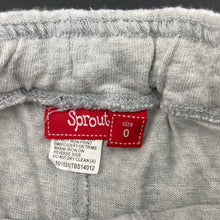 Load image into Gallery viewer, Boys Sprout, grey cotton shorts, elasticated, FUC, size 0,  