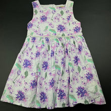 Load image into Gallery viewer, Girls Lily &amp; Dan, lined floral cotton summer dress, GUC, size 6, L: 58cm