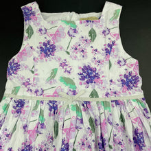 Load image into Gallery viewer, Girls Lily &amp; Dan, lined floral cotton summer dress, GUC, size 6, L: 58cm