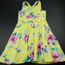 Load image into Gallery viewer, Girls Milkshake, floral cotton summer dress, GUC, size 8, L: 70cm