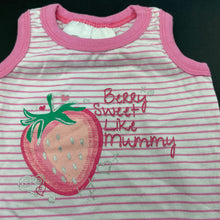 Load image into Gallery viewer, Girls Tiny Little Wonders, cotton singletsuit / romper, EUC, size 000,  