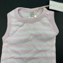 Load image into Gallery viewer, Girls Snugzeez, striped cotton singletsuit / romper, NEW, size 000,  