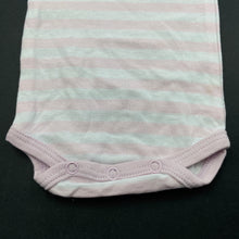 Load image into Gallery viewer, Girls Snugzeez, striped cotton singletsuit / romper, NEW, size 000,  