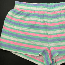 Load image into Gallery viewer, Girls Emerson, striped cotton pyjama shorts, elasticated, GUC, size 5,  