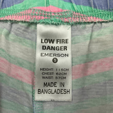 Load image into Gallery viewer, Girls Emerson, striped cotton pyjama shorts, elasticated, GUC, size 5,  