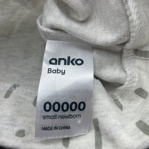 Boys Anko, cotton hat / beanie, EUC, size 00000,  