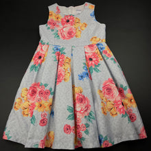 Load image into Gallery viewer, Girls Target, lined floral party dress, EUC, size 6, L: 65cm
