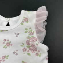 Load image into Gallery viewer, Girls Kyle &amp; Deena, floral ruffle bodysuit / romper, FUC, size 000,  