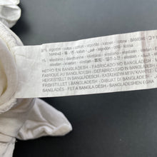 Load image into Gallery viewer, unisex Zara, white stretch denim shorts, adjustable, EUC, size 0,  