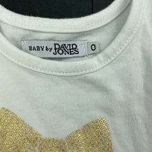 Load image into Gallery viewer, Girls Baby by Djs, white tulle party dress, stars, GUC, size 0, L: 38cm