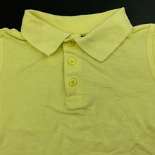 Load image into Gallery viewer, unisex B&amp;L, yellow cotton school polo shirt top, EUC, size 4,  