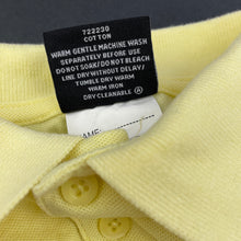 Load image into Gallery viewer, unisex B&amp;L, yellow cotton school polo shirt top, EUC, size 4,  