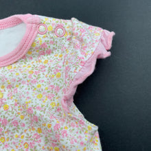 Load image into Gallery viewer, Girls Osh Kosh, floral cotton top, FUC, size 0000,  