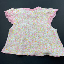 Load image into Gallery viewer, Girls Osh Kosh, floral cotton top, FUC, size 0000,  