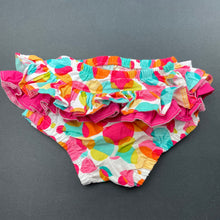 Load image into Gallery viewer, Girls Gelati Kids, cotton ruffle nappy cover / bloomers, EUC, size 000,  