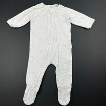 Load image into Gallery viewer, Girls purebaby, organic cotton zip coverall / romper, FUC, size 0000,  