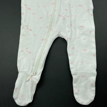 Load image into Gallery viewer, Girls purebaby, organic cotton zip coverall / romper, FUC, size 0000,  