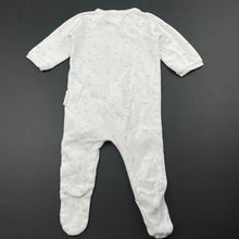 Load image into Gallery viewer, Girls purebaby, organic cotton zip coverall / romper, FUC, size 0000,  