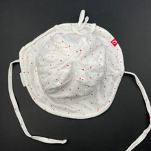 Load image into Gallery viewer, Girls OUCH, red &amp; white spot cotton hat, EUC, size 0-1,  