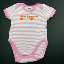 Load image into Gallery viewer, Girls ProKiwi, striped cotton bodysuit / romper, GUC, size 00,  