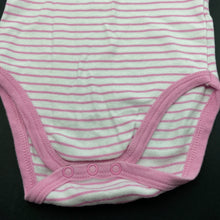 Load image into Gallery viewer, Girls ProKiwi, striped cotton bodysuit / romper, GUC, size 00,  