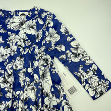 Load image into Gallery viewer, Girls Sudo, floral long sleeve party dress, NEW, size 4, L: 51cm