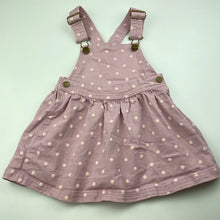 Load image into Gallery viewer, Girls Anko, stretch cotton overalls dress / pinafore, GUC, size 3, L: 48cm