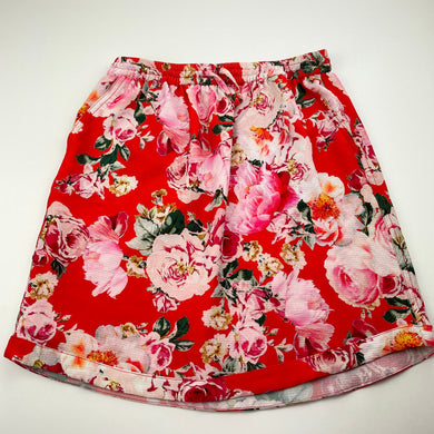 Girls Decjuba Kids, lined floral skirt, elasticated, L: 41cm, EUC, size 16,  
