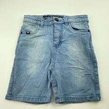 Load image into Gallery viewer, Boys Bad Boy, blue stretch denim shorts, adjustable, GUC, size 8,  