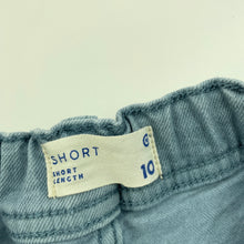 Load image into Gallery viewer, Boys Target, blue stretch denim shorts, adjustable, FUC, size 10,  