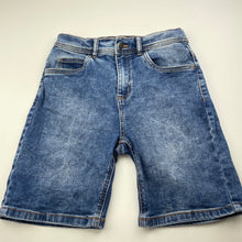 Load image into Gallery viewer, Boys Anko, blue stretch denim jean shorts, adjustable, GUC, size 12,  
