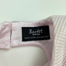 Load image into Gallery viewer, Girls Bardot Junior, pale pink party dress, light marks on front, FUC, size 2, L: 46cm