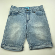 Load image into Gallery viewer, Girls Dream Out Loud, blue denim jean shorts, adjustable, FUC, size 10,  