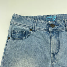 Load image into Gallery viewer, Girls Dream Out Loud, blue denim jean shorts, adjustable, FUC, size 10,  