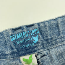 Load image into Gallery viewer, Girls Dream Out Loud, blue denim jean shorts, adjustable, FUC, size 10,  