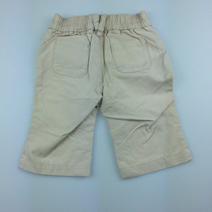 Girls Gap, beige cotton pants, elasticated, EUC, size 00