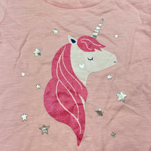 Load image into Gallery viewer, Girls Tiny Little Wonders, pink cotton t-shirt / top, unicorn, NEW, size 2,  